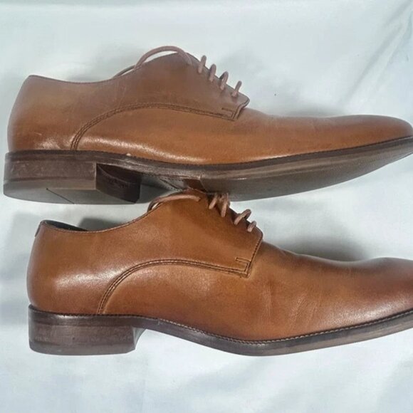 Cole Haan Men\'s Shoes Size 10 Grand Atlantic Oxford British Tan Leather Dress